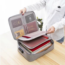 DIHFXX многофункциональный портфель catiic пакет для документов домашняя ID карта Паспорт Сортировка Пароль замок пакет сумка