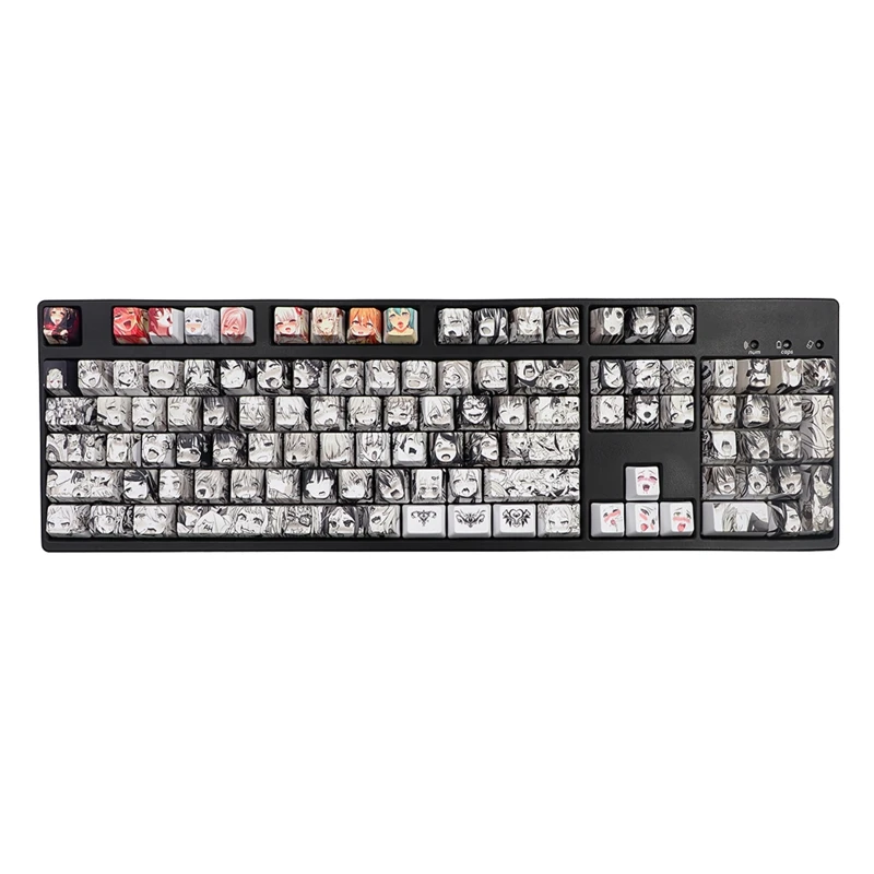 PBT 108 key Ahegao колпачок для ключей сублимация OEM профиль японский аниме Cherry Gateron