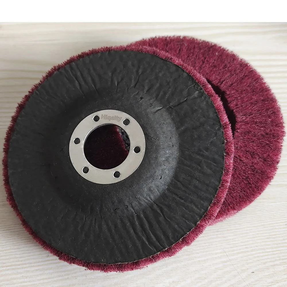 Discos abrasivos pulidora de aleta fibra de nailon para amoladoras eléctricas, 5 pulgadas, 125x22mm