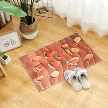 Коврик для ванной с каменным принтом, нескользящий коврик для дома, декоративные коврики для дома