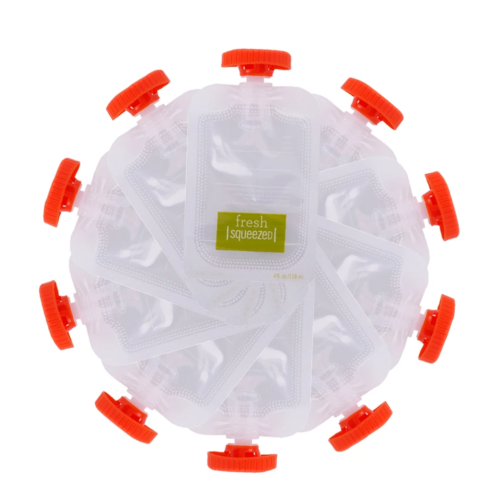 Baby Food Storage Containers Food Pouch 10pcs Puree Squeeze Feeding Baby Food Storage Bag Disposable Newborn Accessories Fruit Juice Small Non-toxic Portable Container