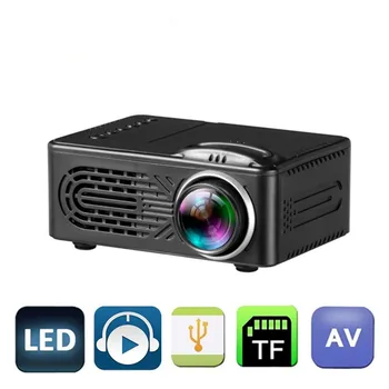 

RD-814 LCD Portable Mini Projector 25-80inch 320*240 Native Resolution LED Buit in Hi-Fi Speaker Battery Home Theater Projector