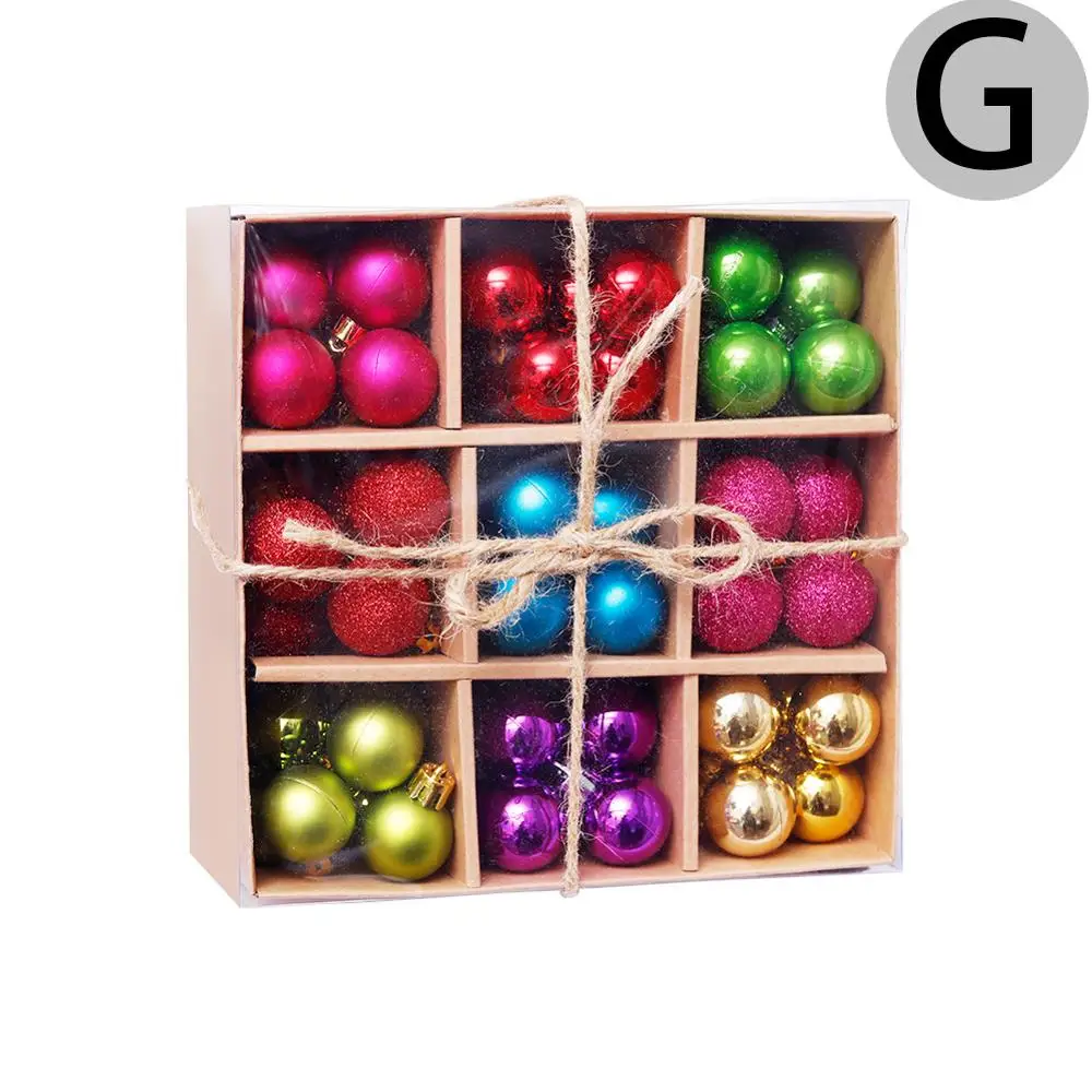 thumbnail image 1 of Bolas de Navidad para decoración de árbol de Navidad, 99 unidades/3 cm, colgantes para árbol de Navidad, bolas de regalo para decoración navideña, 1 of 5