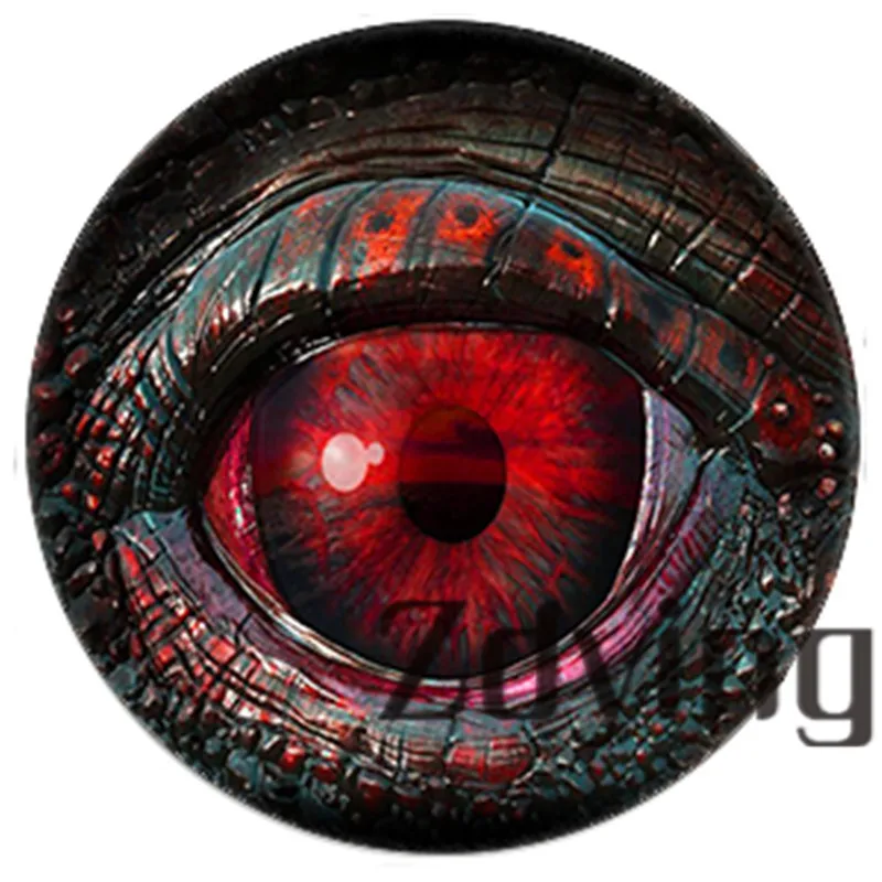 U044 Zdying, 5 шт./лот, глаза животных, дракон, змея, Сова, кошка, тигровые глаза, стеклянный кабошон, ручная работа, ювелирное изделие для DIY, серьги, браслет - Цвет: U044