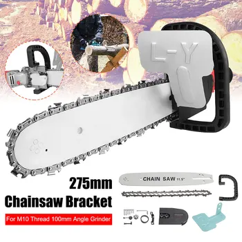 

11.5 Inch M10 Chainsaw Bracket Changed Upgrade Electric Saw Parts 100 125 150 Angle Grinder Into Chain Saw