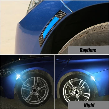 

2x Car Stickers Wheel Eyebrow Auto Reflective Stickers For Volkswagen VW Polo Passat B5 B6 CC Golf 4 5 6 7 Jetta MK6 Tiguan