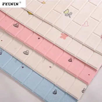 

3d wall stickers cartoon children's room stickers kindergarten crash foam soft package bedroom background foam wall stickers