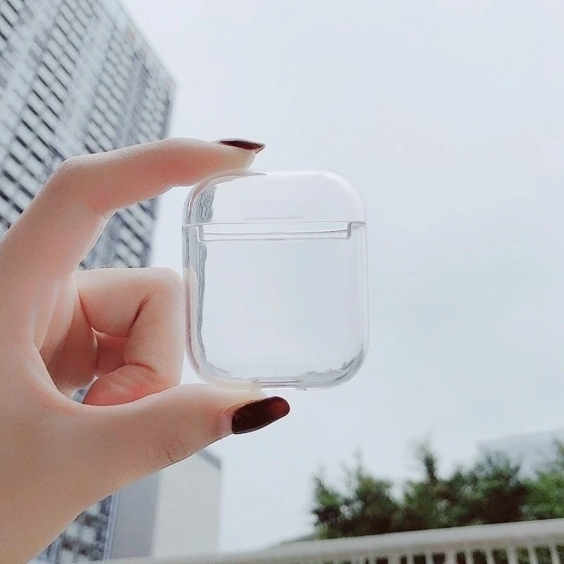 Transparent PC Protective Case for Apple AirPods 1 2 Earphone | Электроника