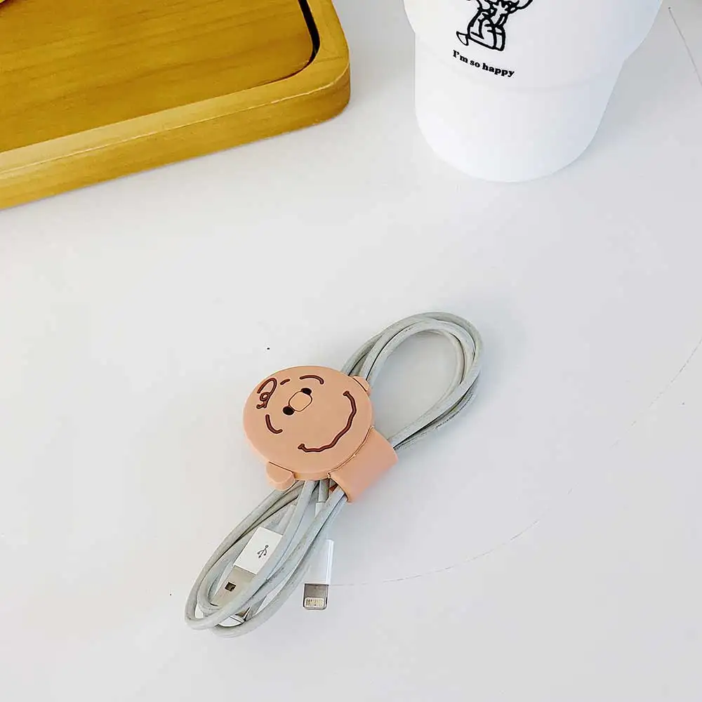 4 LinXiang Crayon Shin-chan Snoopys Lucky Bag устройство для сматывания кабеля для наушников USB кабель для передачи данных Шнур протектор зарядный кабель Органайзер - Цвет: 4