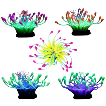 

Aquarium Glowing Effect Gooseneck Coral Artificial Decoration Ornament for Fish Tank Coral Shrimp Hideouts