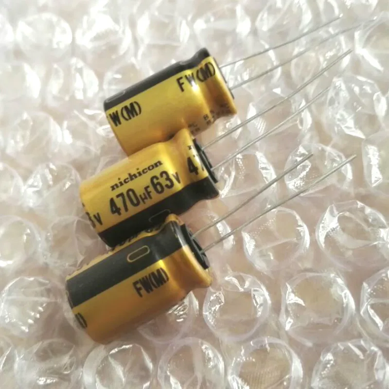10 шт. Новый NICHICON FW 470 мкФ 63V 12.5X20MM мкФ/63v аудио электролитический конденсатор 63V470uF