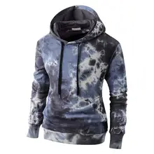 

Dropshipping!!Men Hoodie Camouflage Hooded Warm Tie-dye Loose Sweatshirt for Winter