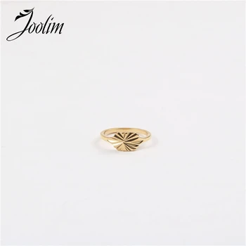 

Joolim High End Gold Finish Sunburst Band Finger Rings for Women Trendy Jewelry Wholesale