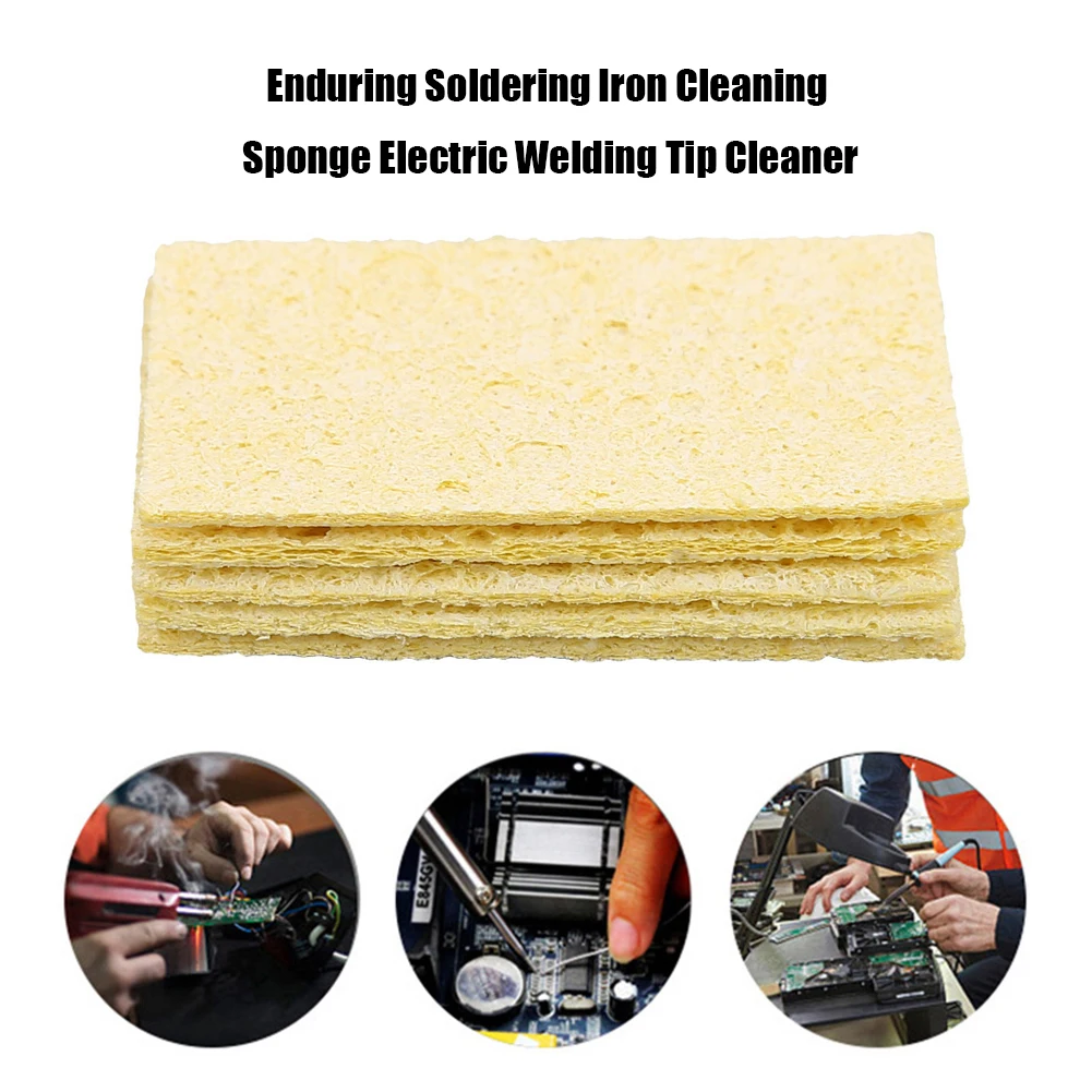 Soldering Iron Cleaner 10Pcs Cleaning Sponge Cleaner for Electric Welding Soldering Iron