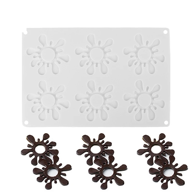 

Chocolate Mold Snowflake Flowers Silicone Molds Cake Decorating Tools Hollow Fondant Sugarcraft Cake Fondant Mould