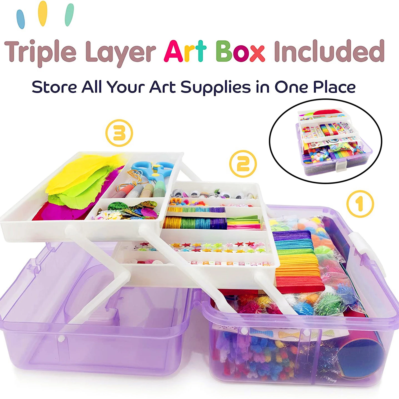 Diy Craft Kit Kindergarten Arts Ultimate Box Of Crafts For School Projects  Kids Age 4 5 6 7 8 9 Boys Girls Christmas Gifts - Craft Toys - AliExpress