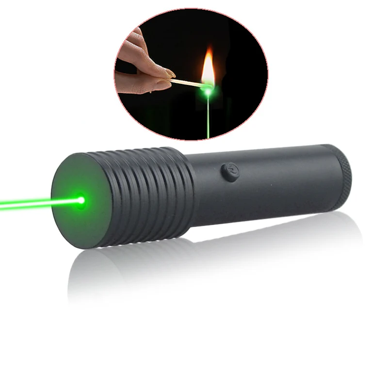 CWLASER высокой мощности 532nm ручной зеленый лазерный указатель(1010)(черный - Испускаемый цвет: 200mW