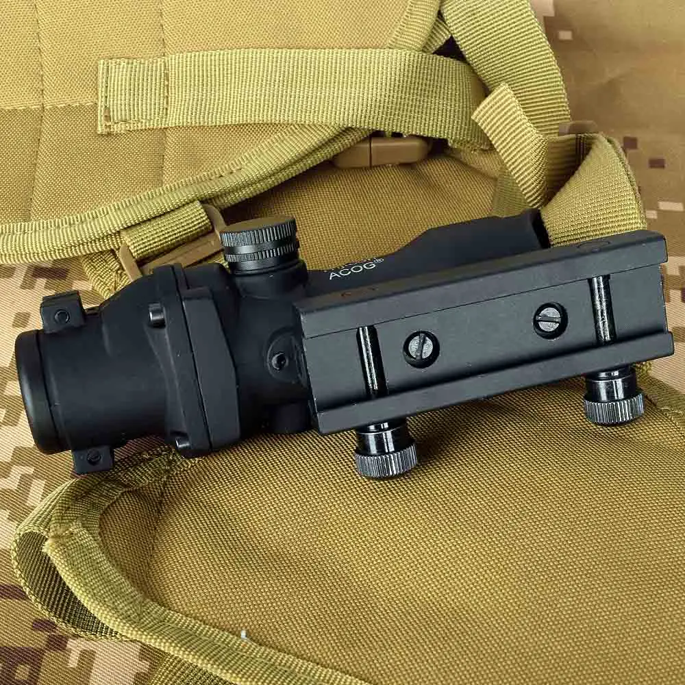 Охотничий оптический прицел Trijicon ACOG 4X32 с красной точкой и гравировкой