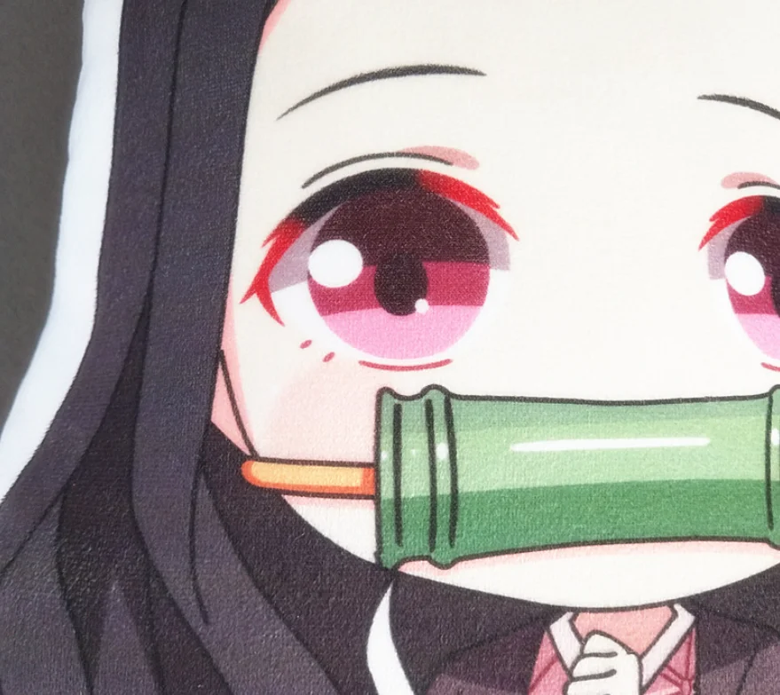 Аниме Kimetsu no Yaiba Печать Подушка плюшевая игрушка Kamado Tanjirou Nezuko Q veision Подушка игрушка 45 см подарки