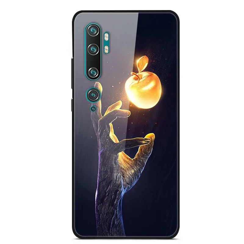 GoodcAcy Cover 3in1 Per Xiaomi Mi Note 10 Pro – Custodia TPU Trasparente + Cordino Regolabile + Vetro Temperato - 4