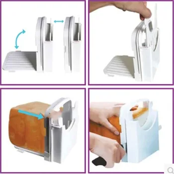 

Practical Bread Cutte Loaf Bread Slicer Toast Cutter With Cutting Guide Sandwich Maker Slicing Machine Kitchen Accessories Tool