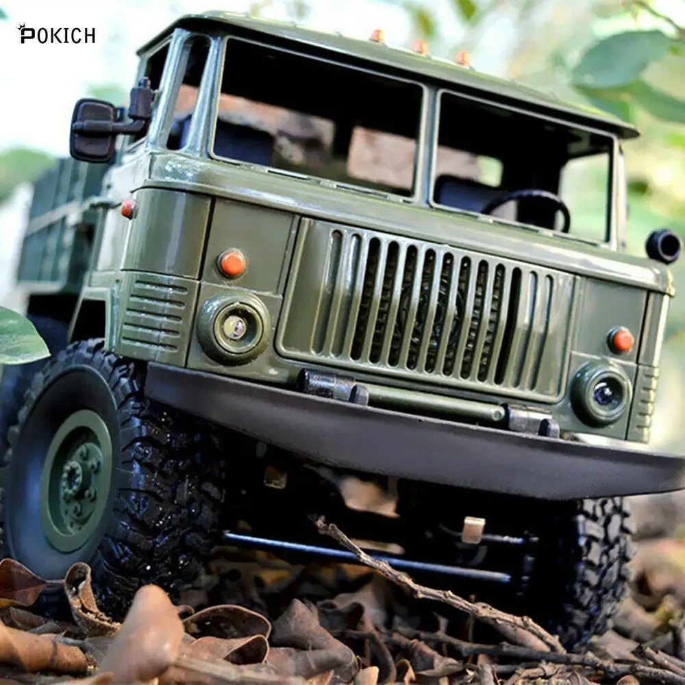 Pokich RC автомобиль 1/16 пульт дистанционного управления военный грузовик 4 колеса Land Cruiser Радиоуправляемый автомобиль модель дистанционного управления подвижная автомобильная