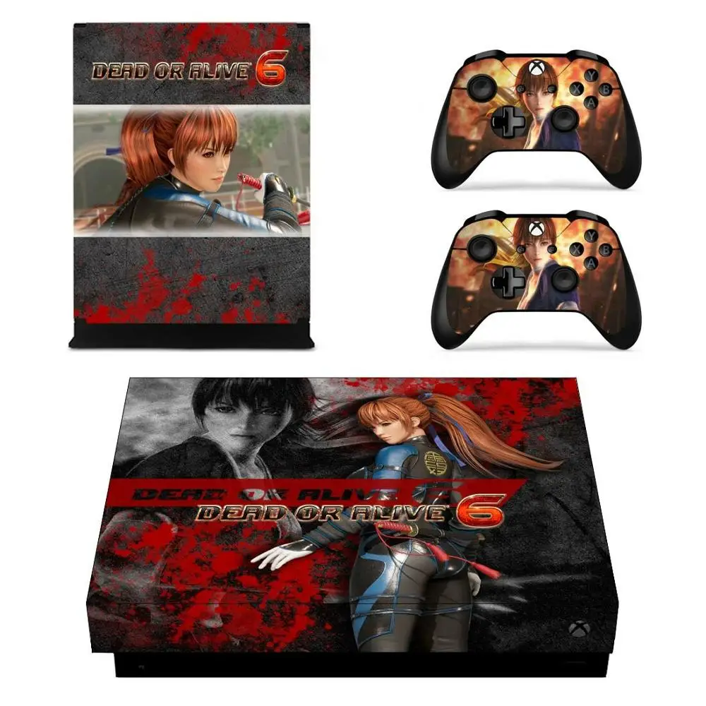 YSX1X2095 Dead or Alive 6 наклеек s для Xbox One X виниловое покрытие наклейки Стикеры для Xbox one X консоли пульта дистанционного управления скины - Цвет: YSX1X2095