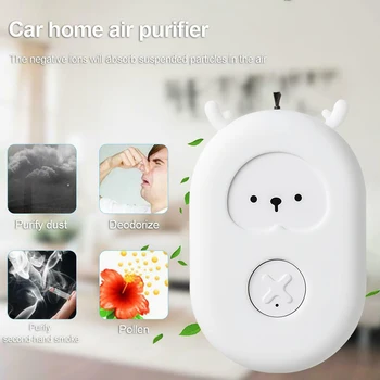 

Personal Wearable Air Purifier Necklace Mini Portable Air Freshener Ionizer Negative Ion Generator Secondhand smoke remover