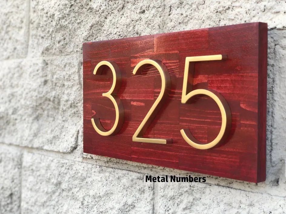 NUMERO DE MAISON,6--Numéro de maison moderne flottante, 127mm, en