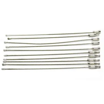 

10 Pieces Key Chain Metal Durable Swivel Clasps Portable Hanging Ring Lanyard Craft Decoration Accessories