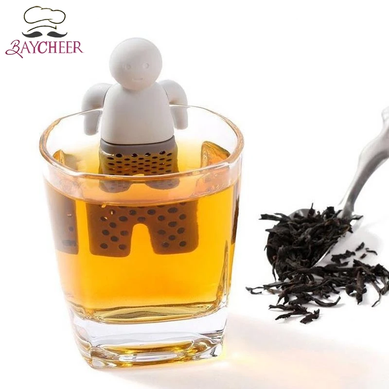 

Bath Mister Tea Diffuser Tea Bags Silicone Loose-leaf Tea Infuser Filter Tea Diffuser Fun Creative Coffee kitchen Accessories