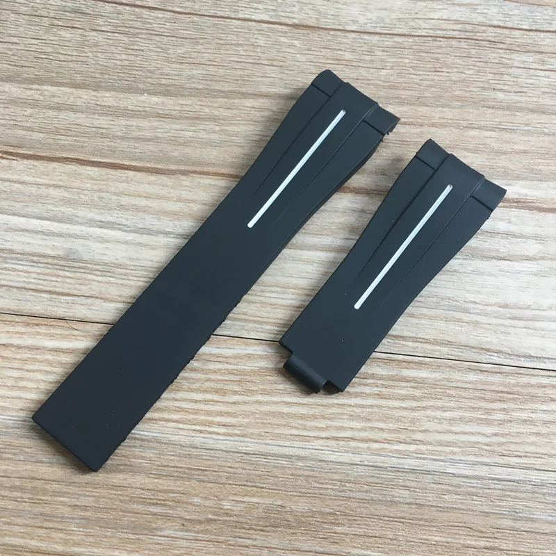 Cinturino In Gomma Di Alta Qualità Con Fibbia Pieghevole In Silicone Per Cinturino Rolex Per Daymf Submariner Deepsea Gmt Cintura Serie Oysterflex