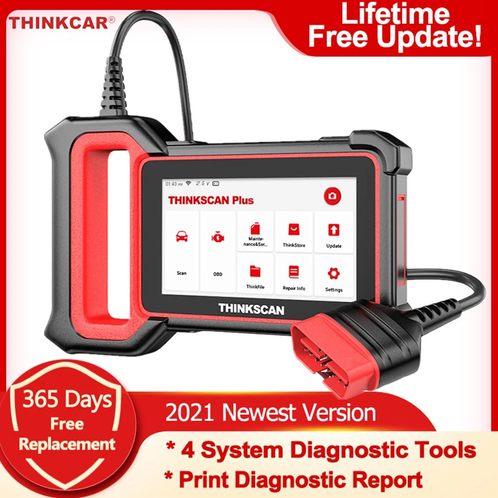 Считыватель кодов THINKCAR S5 OBD2 Автомобильный сканер ABS SRS коробки передач двигателя