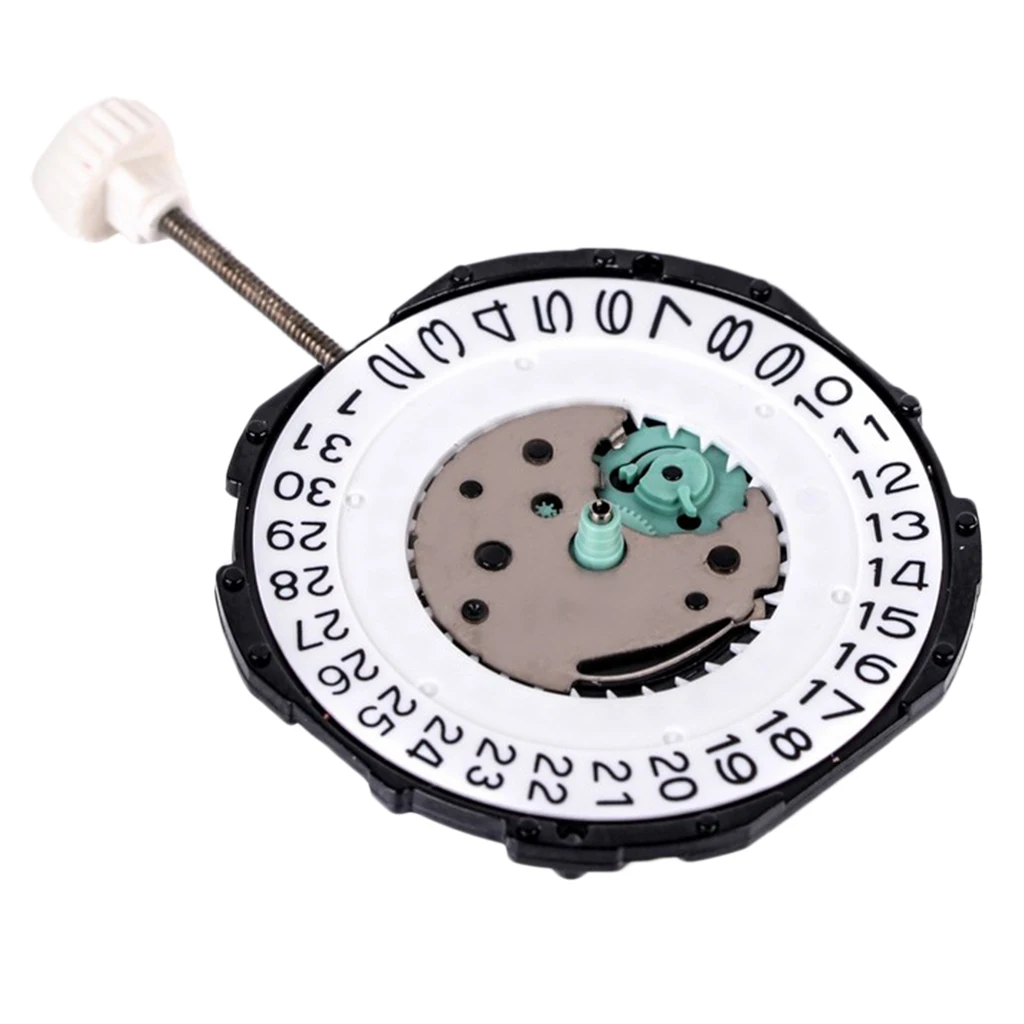 Watch Dial with 3 Hands Clock Movement Double/Single Calendar 2.4x0.4cm