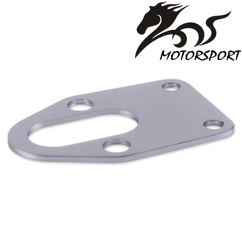 Tokwin Chrome Fuel Pump Mounting Plate With Gasket for Chevy SB 283 305 327 350 383 400 