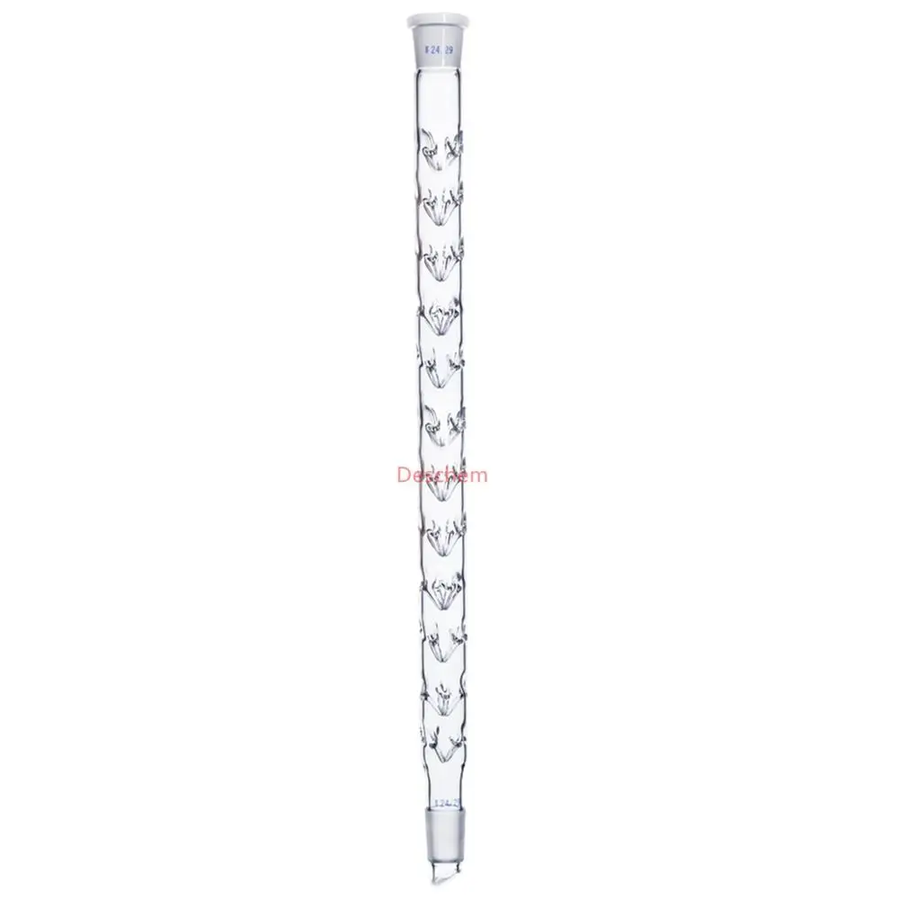 400mm,24/29,Glass Vigreux Distilling Column,Distillation Column,Lab glassware|tube corn|tube suntube snake - AliExpress