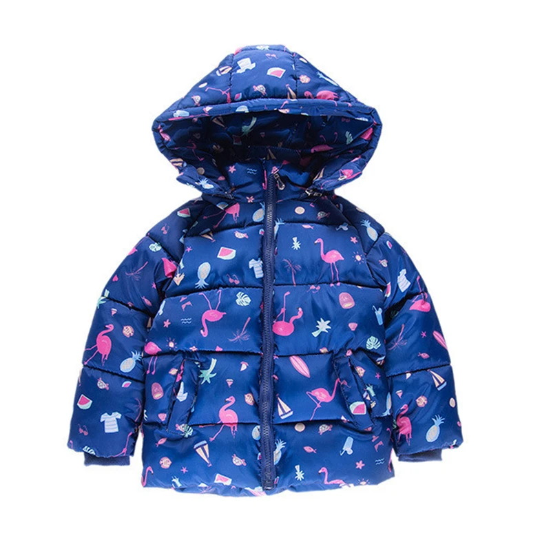 Scsech/детские куртки с рисунком граффити и Фламинго для мальчиков девочек зимнее