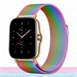 Premium Milanese Loop Band Bracelet, Stainless Steel Mesh Strap, 20mm/22mm for 22mm watch band (Pride Edition)
