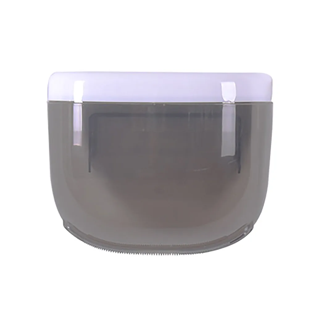Настенный держатель для туалетной бумаги, полка, коробка для салфеток, водонепроницаемый лоток для туалетной бумаги, рулон бумажной трубки, ящик для хранения для ванной комнаты, Органайзер - Цвет: Черный