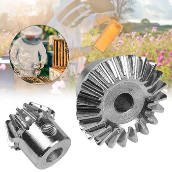 

2pcs Beekeeper Beekeeping Tool Stainless Steel Honey Extractor Gear Home Silver Garden Agricultural Farmer Accessories Durable