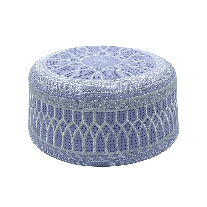 New Muslim Men Prayer Hats Cotton Embroidery Leisure Saudi Arabia Islamic Hat muslim turban Jewish Cap Men Headscarf Clothing 6
