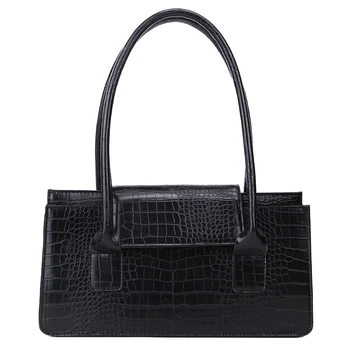 

ASDS-PU Leather Lady Handbag Simple Shoulder Bag Clutch