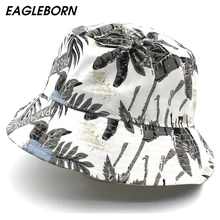 Для женщин шляпа в Корейском стиле «унисекс» с цветочным рисунком Для женщин ведро шляпы Защита от Солнца шапки для женская шляпа ведро Для женщин ковбойские шляпы Craisy козырек Ruffian