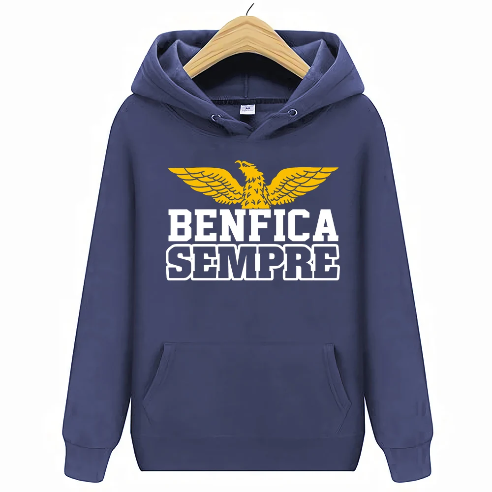 Команда Sunday Benfica Sempre Fans футболка футбол Португалия толстовки и толстовки - Цвет: Тёмно-синий