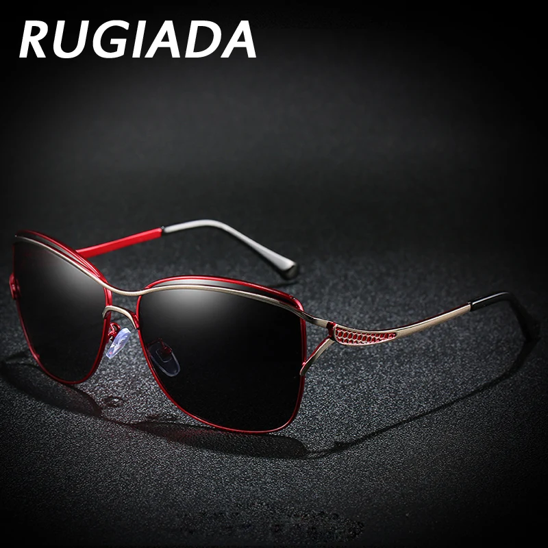 RUGIADA брендовые Новые поляризованные женские солнцезащитные очки модные сплав Солнцезащитные очки Дорожные женские очки для вождения Oculos RA2083