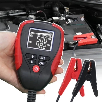 

Digital 12V Car Battery Tester Analyzer Battery Load Tester with AH/CCA Analyzer Battery Life Percentage for Car Motorcycle