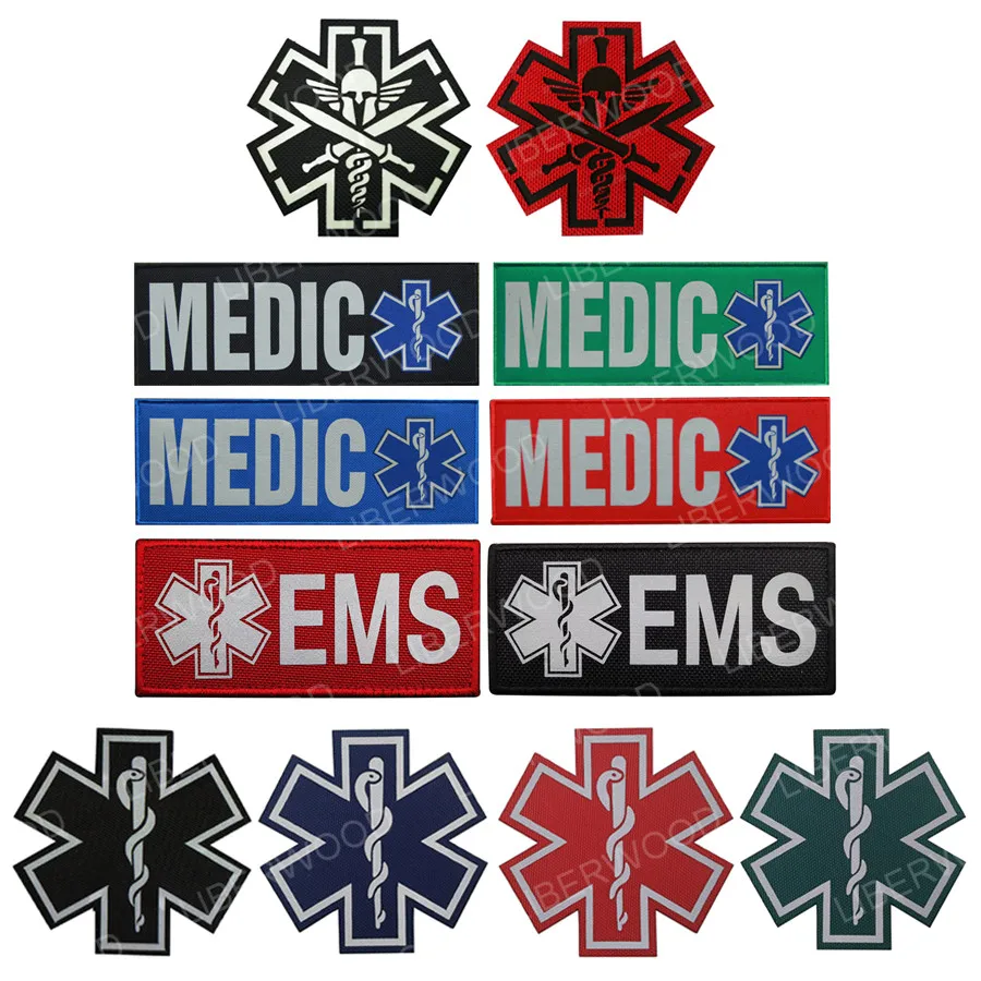 Tactical Medic Patch First Aid Emergency Rescue Patch Reflective