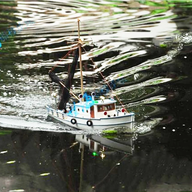1/25 RC Naxos Ship Model Kit Wooden Simulation Fishing Boat
