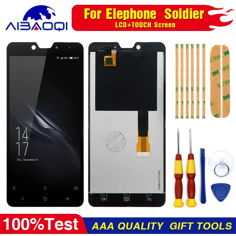 Новый оригинальный сенсорный экран ЖК-дисплей ЖК-экран для Elephone soldier запасные