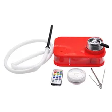 Современный акриловый кальян черный наргиле курительная трубка с светодиодный светильник с фабрики Прямая поставка